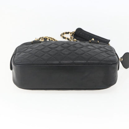 Chanel Vintage Camera Bag Quilted Leather, BLACK, LEATHER, Shoulder bag