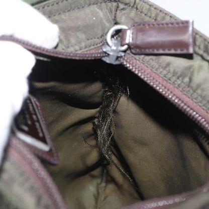 Prada Flat Messenger Bag Tessuto, KHAKI, NYLON, Shoulder bag