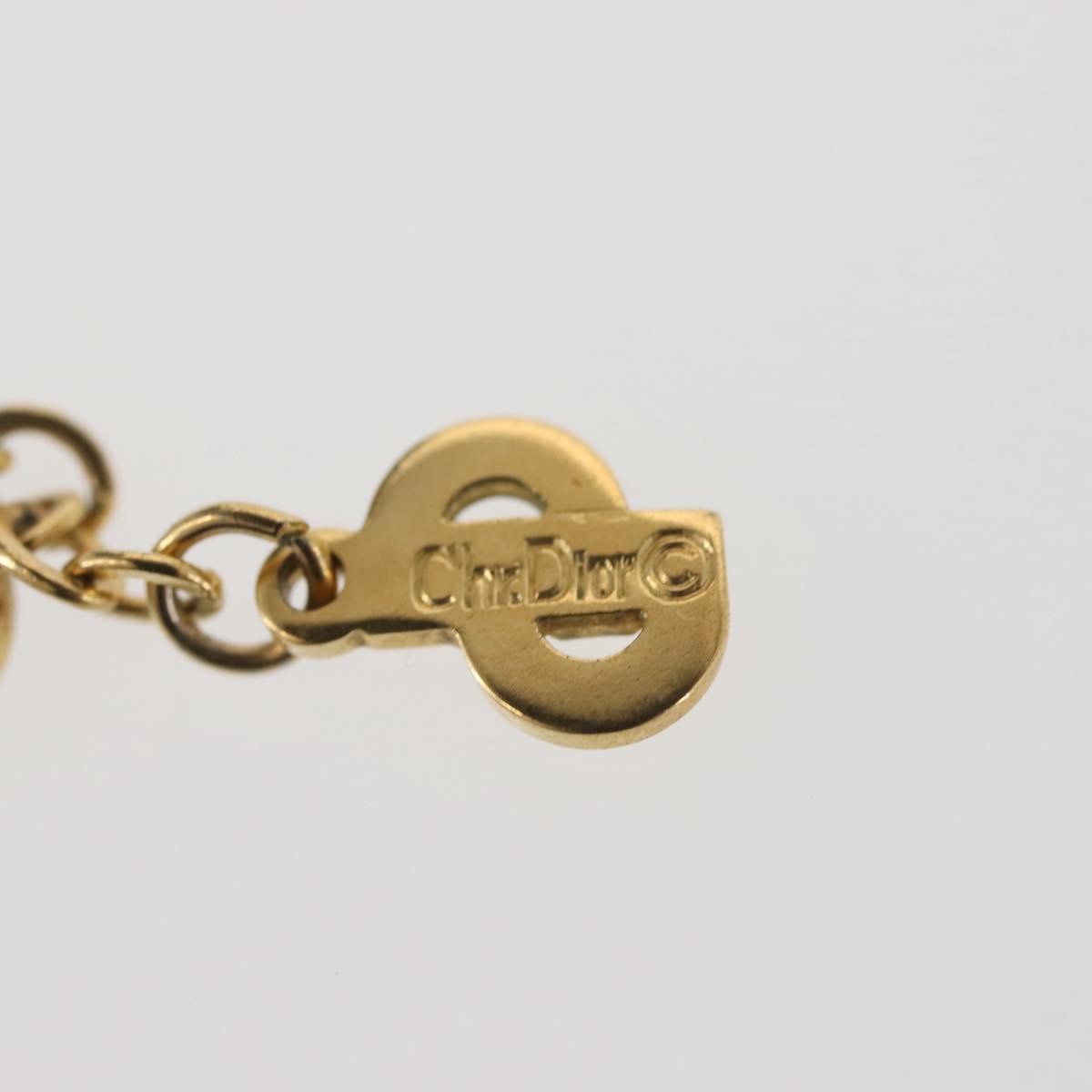 Christian Dior CD Logo necklace Metal, GOLD, METAL, Necklace