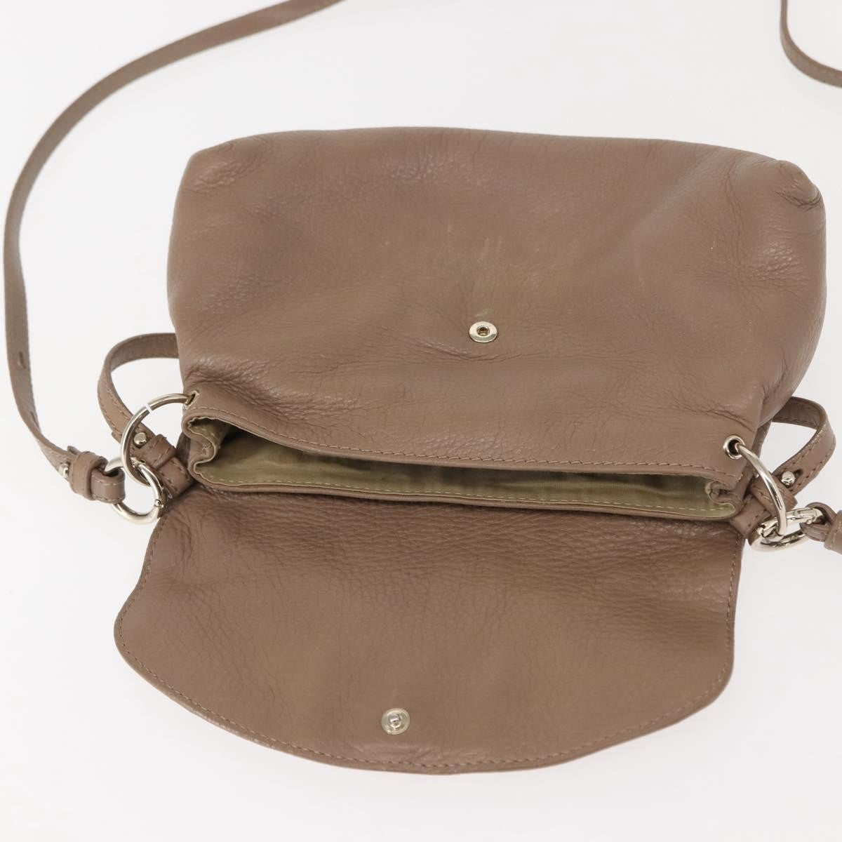 Chloe Lily Shoulder bag Leather, PURPLE, LEATHER, Shoulder bag