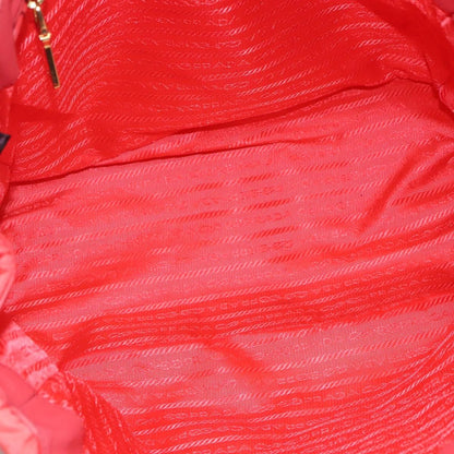 Prada Convertible Tote Quilted Tessuto, ORANGE, NYLON, Handbag