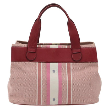 Loewe Anagram handbag Canvas, PINK, CANVAS, Handbag