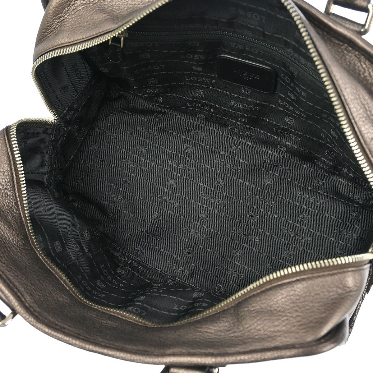 Loewe Amazona Bag Leather, BROWN, LEATHER, Handbag