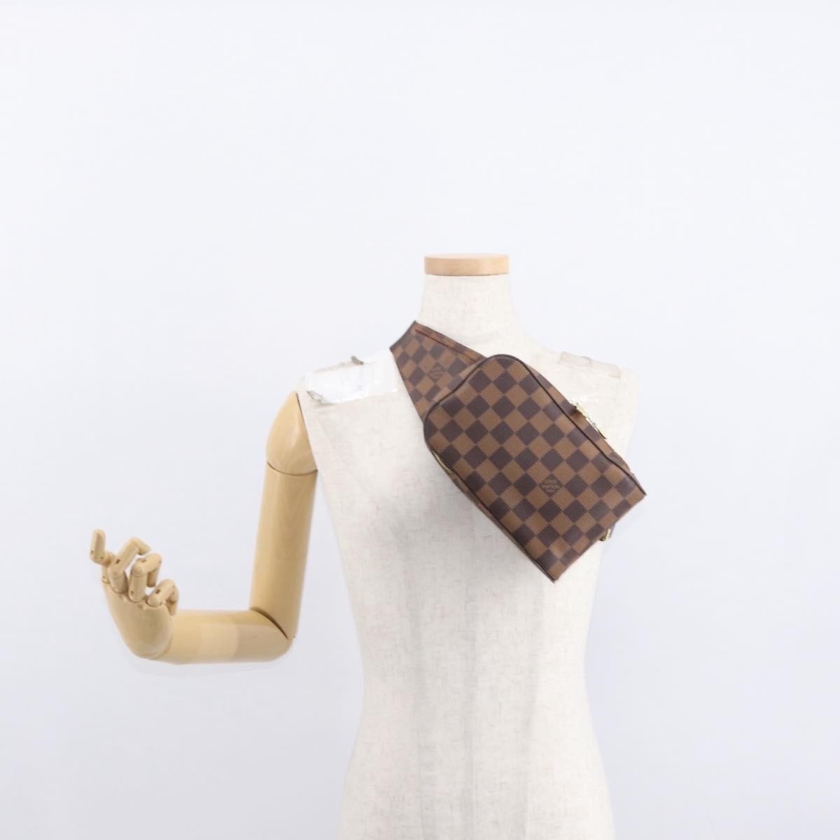 Louis Vuitton Geronimos Waist Bag Damier, BROWN, CANVAS, Shoulder bag
