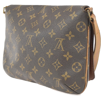 Louis Vuitton Musette Tango Handbag Monogram Canvas, BROWN, CANVAS, Shoulder bag
