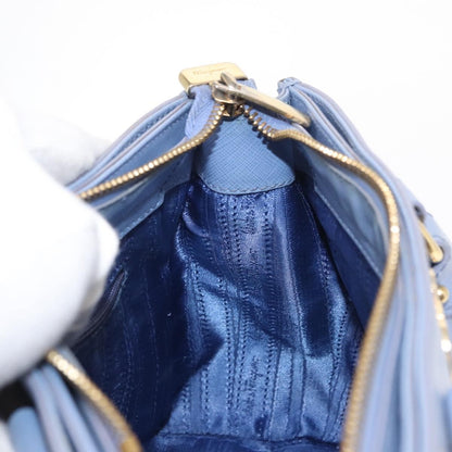 Salvatore Ferragamo Gancini Tote Leather, BLUE, LEATHER, Tote bag