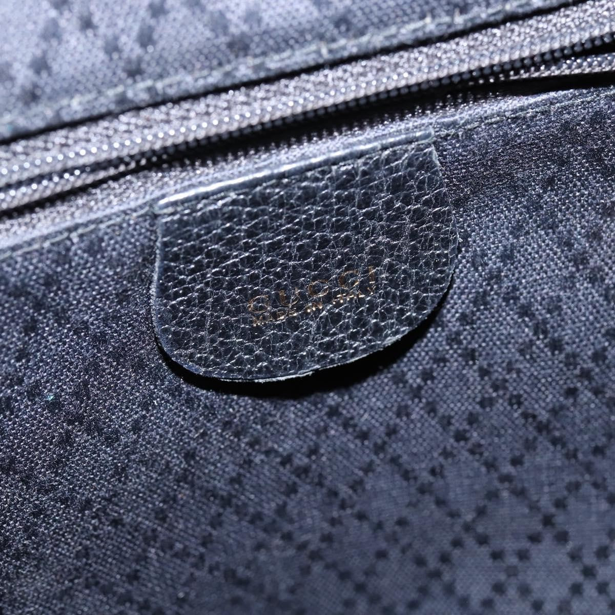 Gucci Vintage Bamboo Backpack Suede, BLACK, SUEDE, Backpack