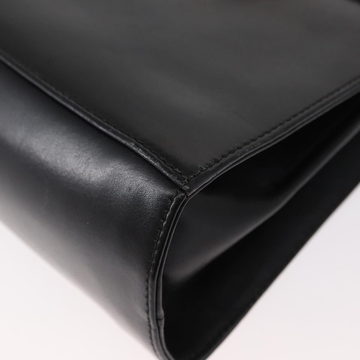 Salvatore Ferragamo Gancini Convertible Top Handle Bag Leather, BLACK, LEATHER, Handbag