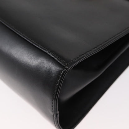 Salvatore Ferragamo Gancini Convertible Top Handle Bag Leather, BLACK, LEATHER, Handbag