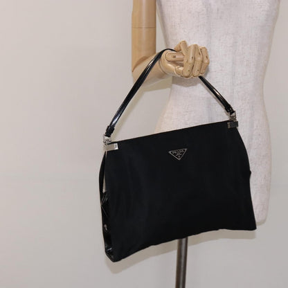 Prada Vintage Shoulder Bag Tessuto, BLACK, NYLON, Shoulder bag