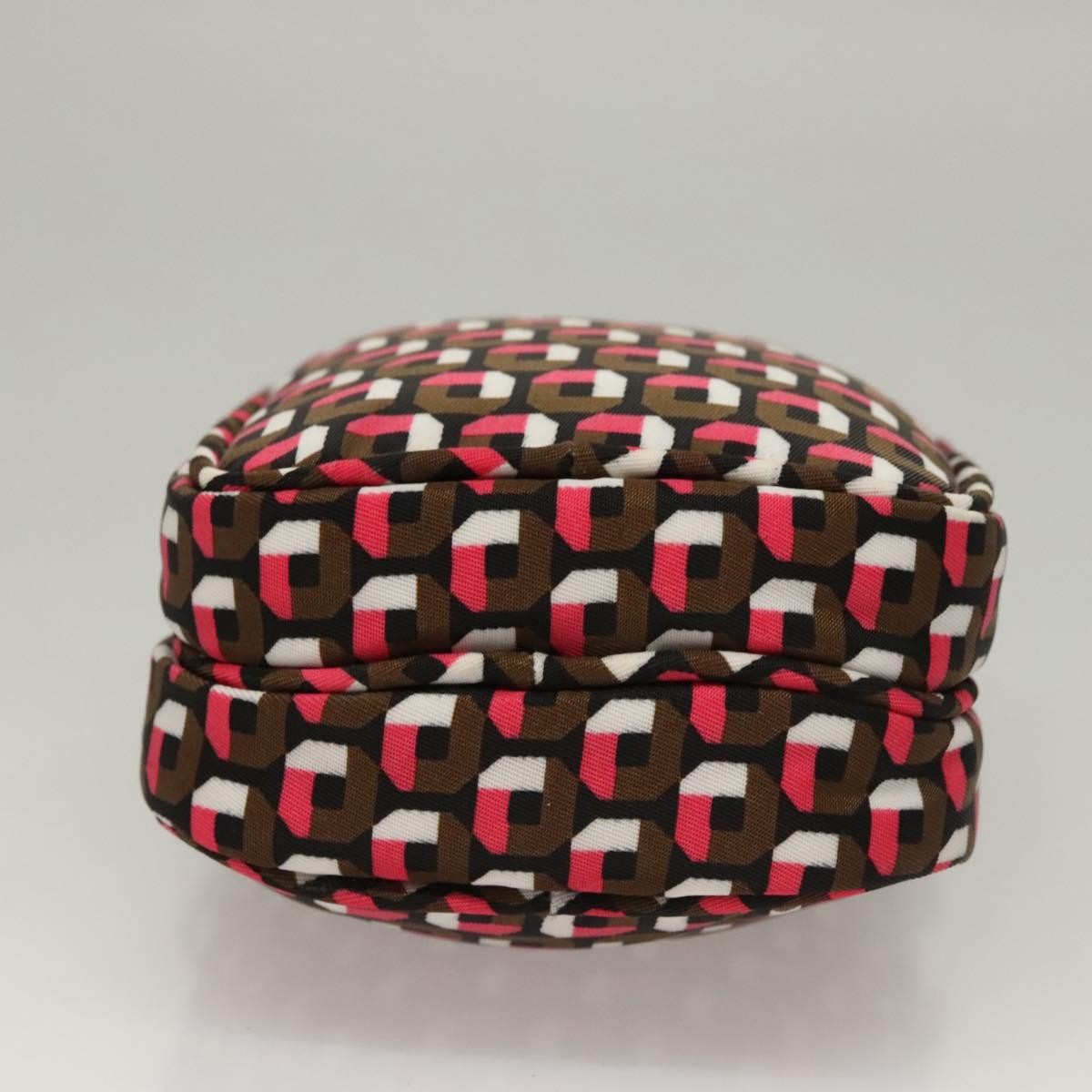 Prada Baguette Shoulder Bag Quilted Tessuto with Leather, BROWN, NYLON, Shoulder bag