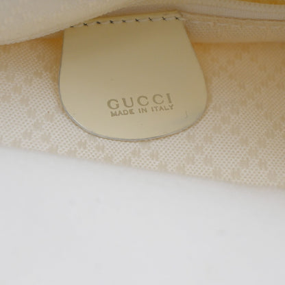 Gucci Convertible Bamboo Zip Tote Nylon, White, Nylon, Tote Bag