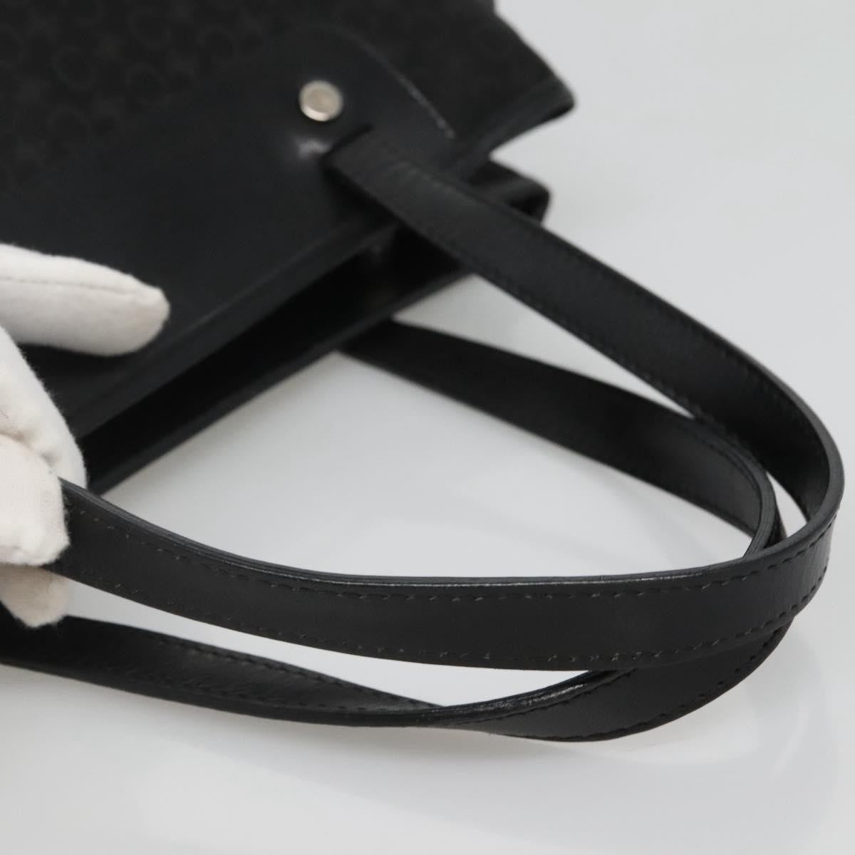 Celine Macadam Handbag Macadam with leather, BLACK, CANVAS, Handbag