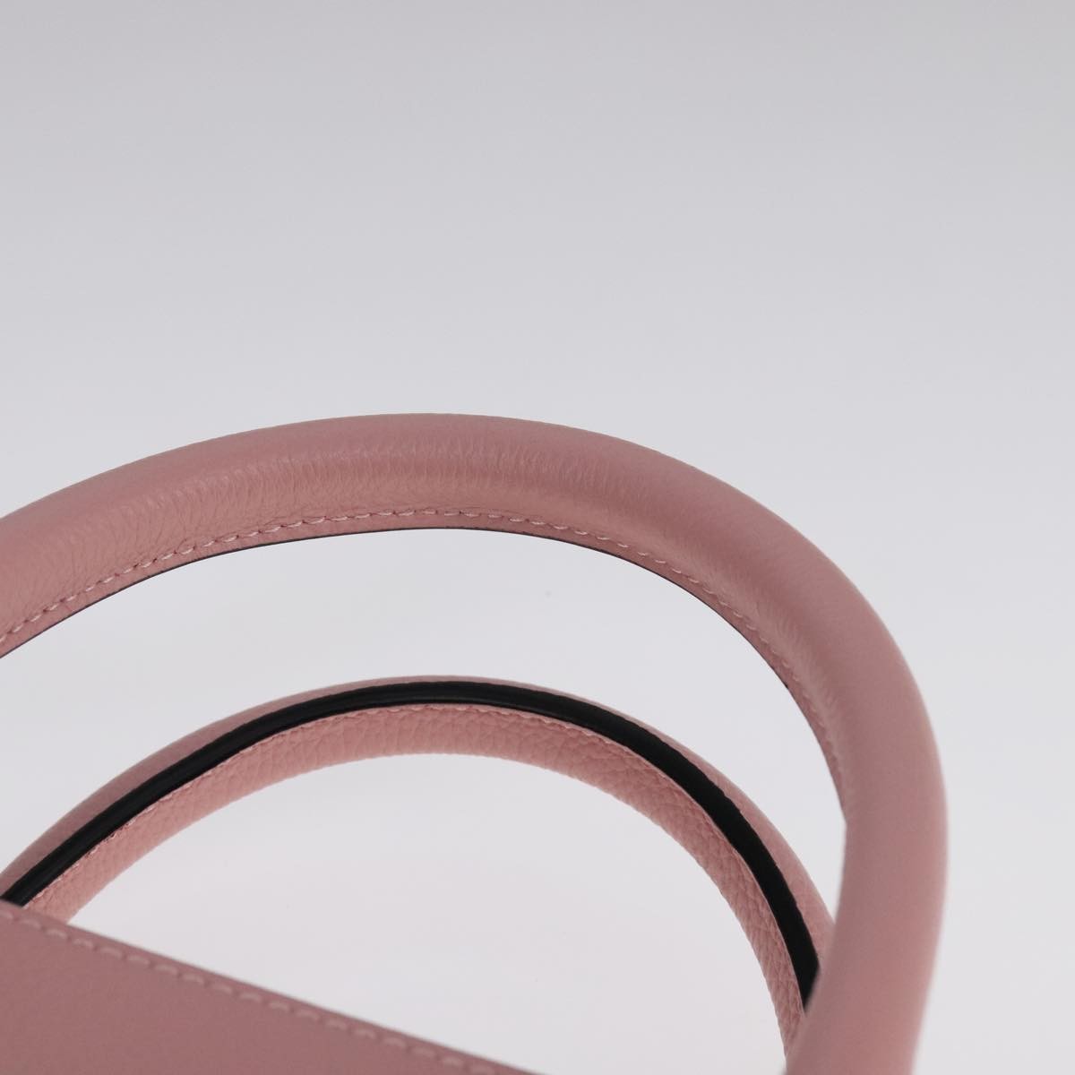 Versace Virtus Front Pocket Tote Leather, PINK, LEATHER, Tote bag