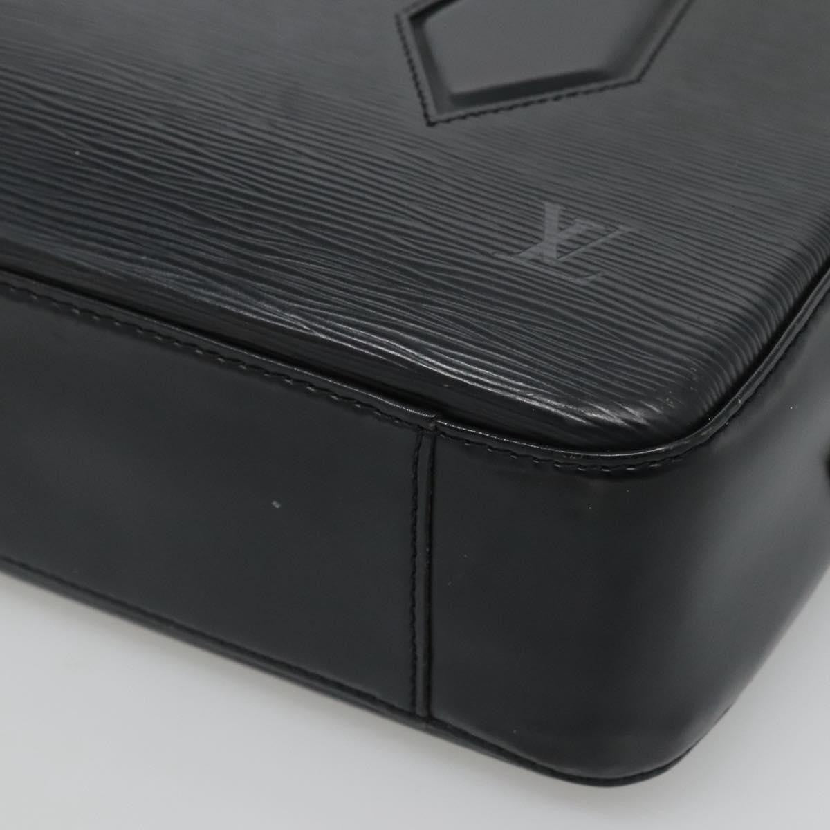 Louis Vuitton Voltaire Handbag Epi Leather, BLACK, LEATHER, Handbag