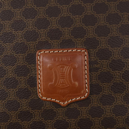 Celine Vintage Macadam Tote bag Canvas, BROWN, PVC, Tote bag