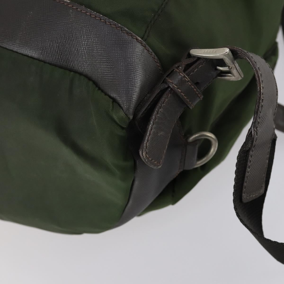 Prada Double Front Pocket Backpack Tessuto, KHAKI, NYLON, Backpack