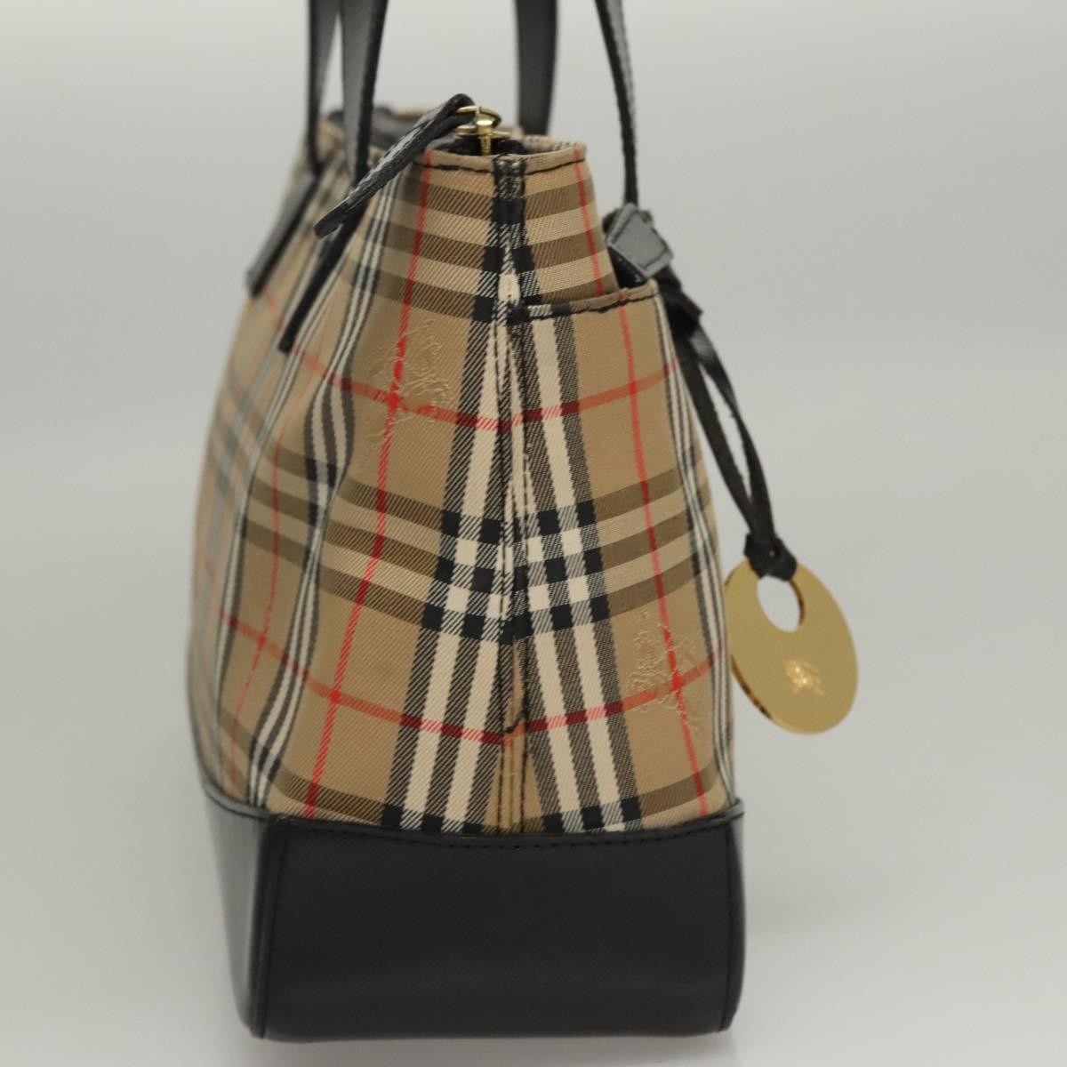 Burberry Nova Check Handbag Nova Check Canvas and leather, BEIGE, CANVAS, Handbag