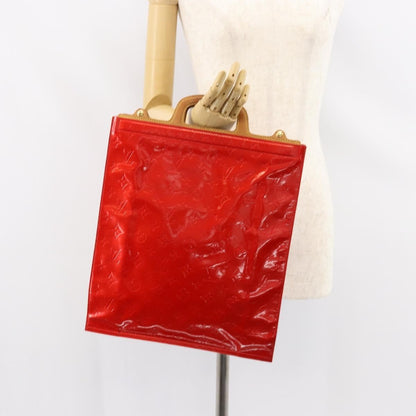 Louis Vuitton Stanton Handbag Monogram Vernis, RED, PATENT_LEATHER, Tote bag