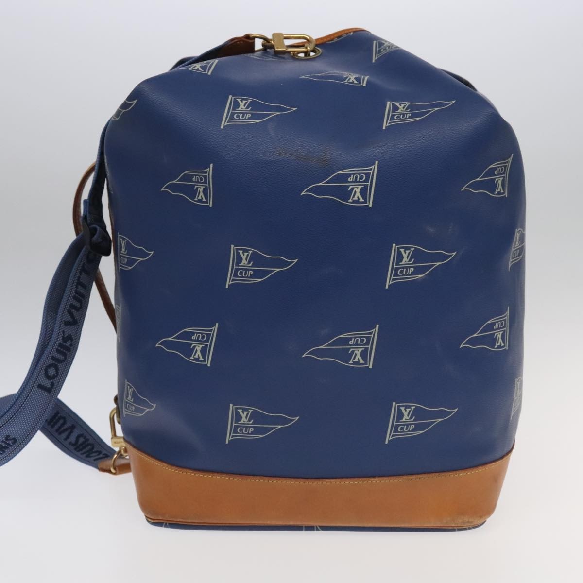 Louis Vuitton Cup Sac Marin Bandouliere Bag Coated Canvas, BLUE, CANVAS, Shoulder bag