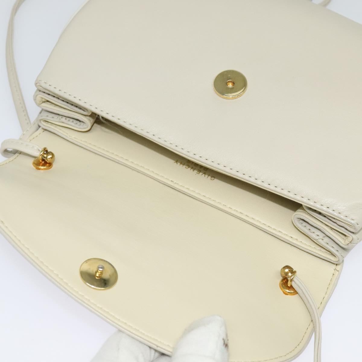 Givenchy 4G shoulder Bag Leather, WHITE, LEATHER, Shoulder bag