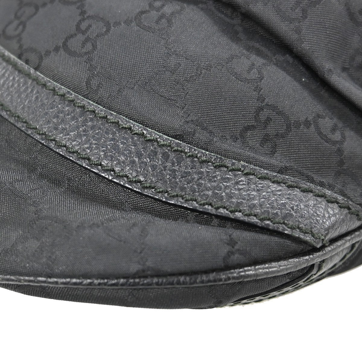 Gucci D Ring Messenger Bag GG Canvas, BLACK, CANVAS, Shoulder bag