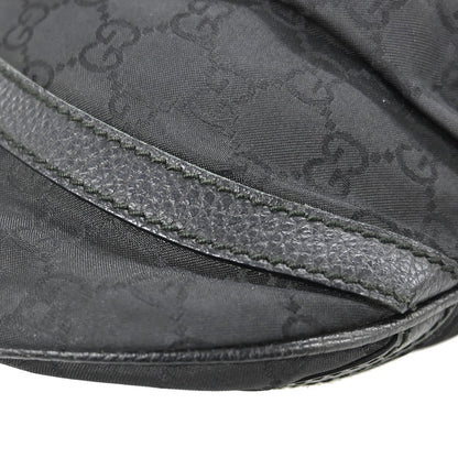 Gucci D Ring Messenger Bag GG Canvas, BLACK, CANVAS, Shoulder bag