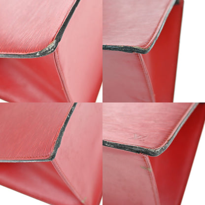 Louis Vuitton Riviera Handbag Epi Leather, RED, LEATHER, Handbag