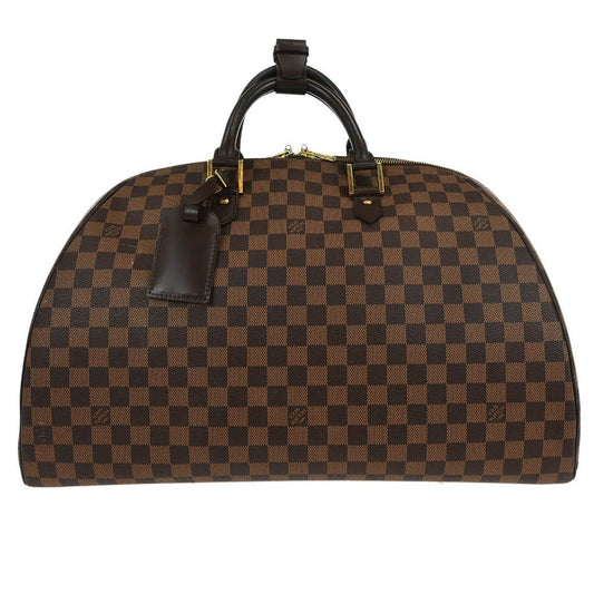 Louis Vuitton Ribera Handbag Damier, BROWN, CANVAS, Travel bag