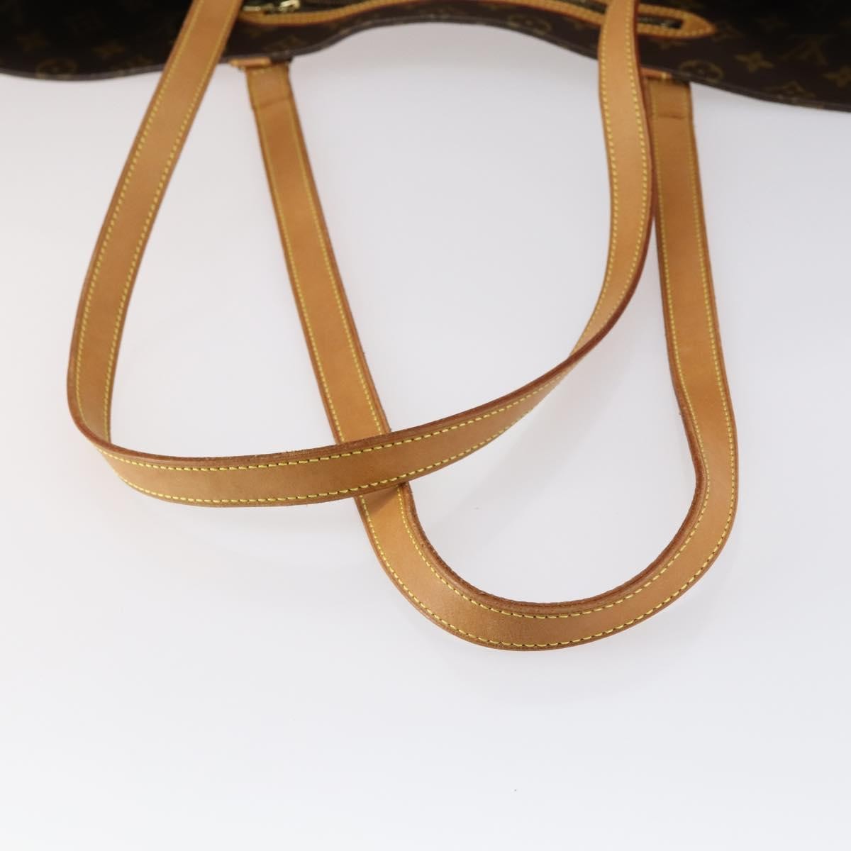 Louis Vuitton Shopping Sac Handbag Monogram Canvas, BROWN, CANVAS, Handbag