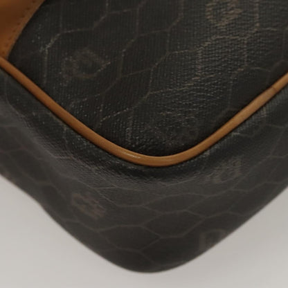 Christian Dior Vintage Honeycomb Handbag Canvas Leather, BLACK, CANVAS, Handbag