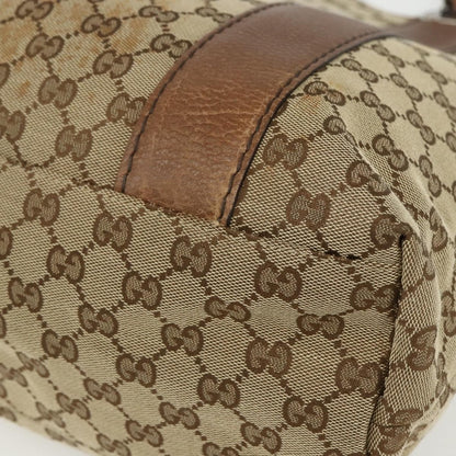 Gucci Bamboo Bar Tote GG Canvas, BEIGE, CANVAS, Tote bag