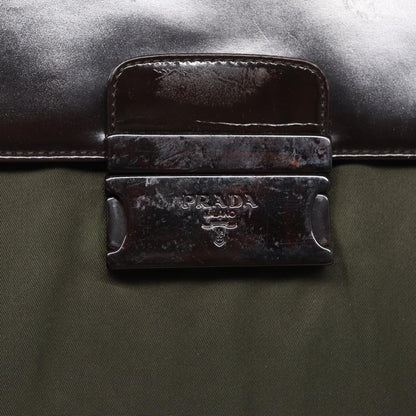Prada Vintage Briefcase Tessuto, KHAKI, NYLON, Briefcase