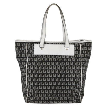Fendi Zucca Tote bag Canvas, BLACK, CANVAS, Tote bag