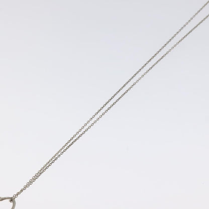 Tiffany & Co. Elsa Peretti Open Heart Pendant Necklace Sterling Silver, SILVER, SILVER, Necklace