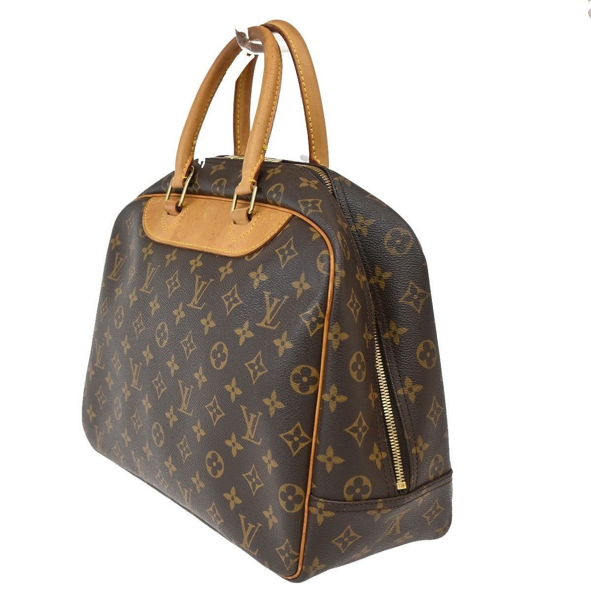 Louis Vuitton Deauville Handbag Monogram Canvas, BROWN, CANVAS, Handbag