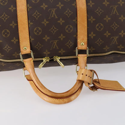 Louis Vuitton Keepall Bag Monogram Canvas, BROWN, CANVAS, Travel bag