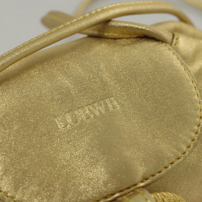 Loewe Vintage Crossbody Leather, GOLD, LEATHER, Shoulder bag