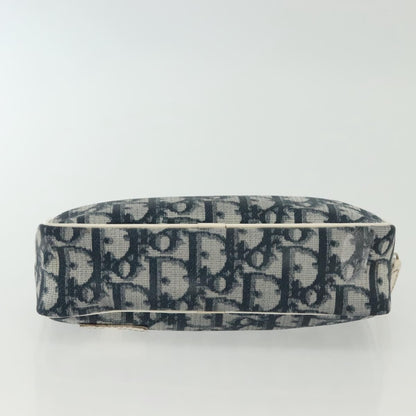 Christian Dior Vintage Trotter Pouch Diorissimo Canvas, NAVY, CANVAS, Clutche & pouche