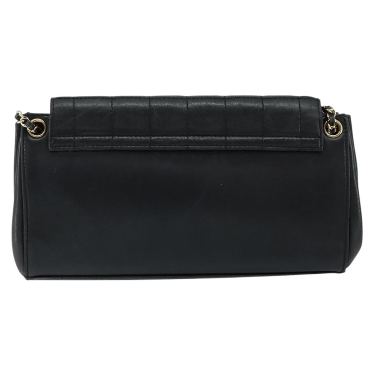 Chanel Chocolate Bar Accordion Reissue Flap Bag Quilted Lambskin, BLACK, LEATHER, Shoulder bag