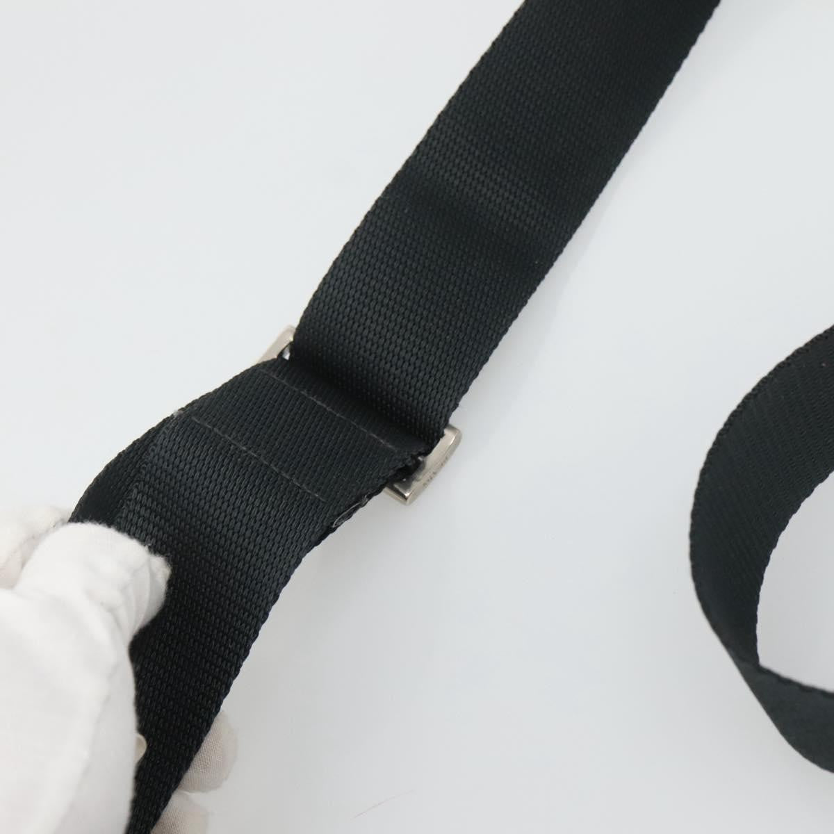 Prada Flat Messenger Bag Tessuto, BLACK, NYLON, Shoulder bag