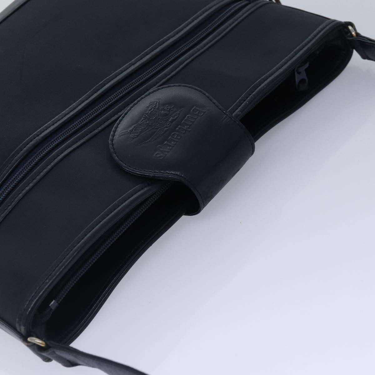 Burberry Vintage Shoulder Bag Nylon, NAVY, NYLON, Shoulder bag