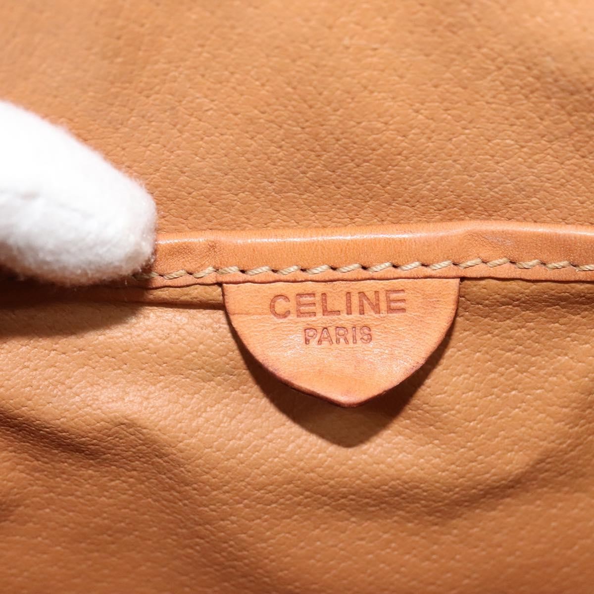 Celine Macadam Shoulder Bag PVC Leather, BEIGE, CANVAS, Shoulder bag