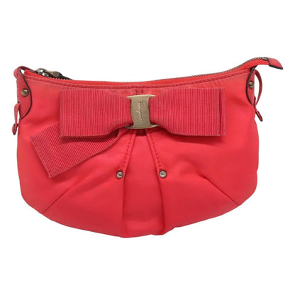 Salvatore Ferragamo Vintage Vara Crossbody Bag Nylon, PINK, NYLON, Shoulder bag