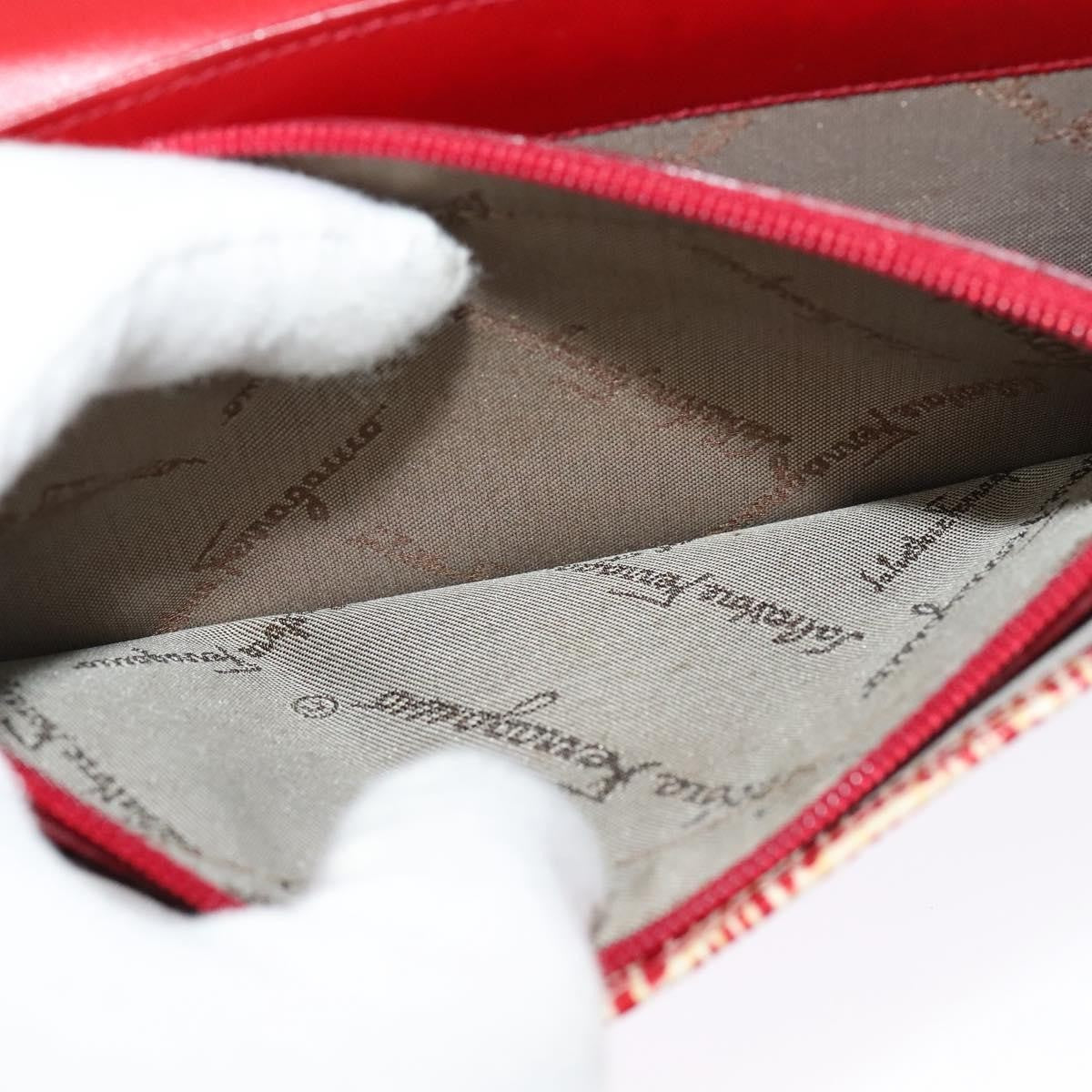 Salvatore Ferragamo Gancini Shoulder Bag Leather, RED, LEATHER, Shoulder bag