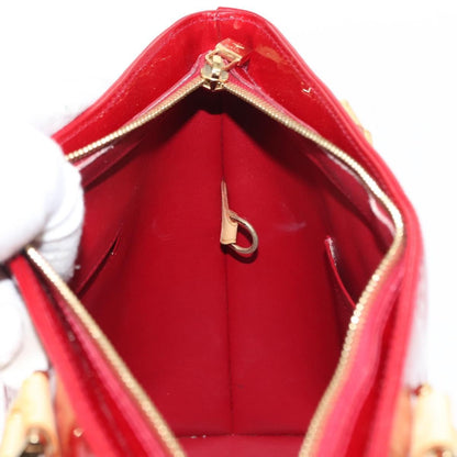 Louis Vuitton Houston Handbag Monogram Vernis, RED, PATENT_LEATHER, Handbag