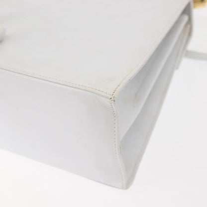 Salvatore Ferragamo Gancini Convertible Top Handle Bag Leather, WHITE, LEATHER, Handbag