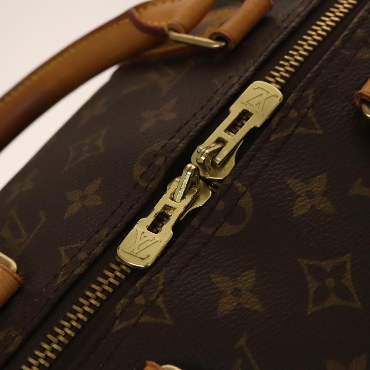 Louis Vuitton Keepall Bag Monogram Canvas, BROWN, CANVAS, Travel bag