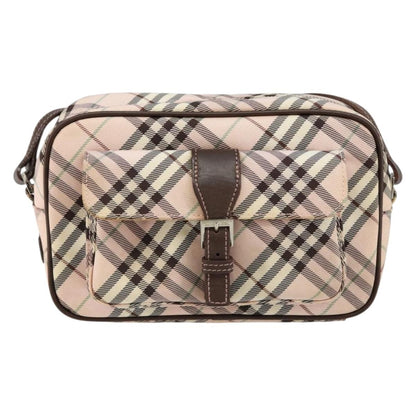 Burberry Nova Check Blue Label Nylon, PINK, CANVAS, Travel bag
