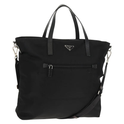 Prada Vintage Tote Tessuto, BLACK, NYLON, Tote bag